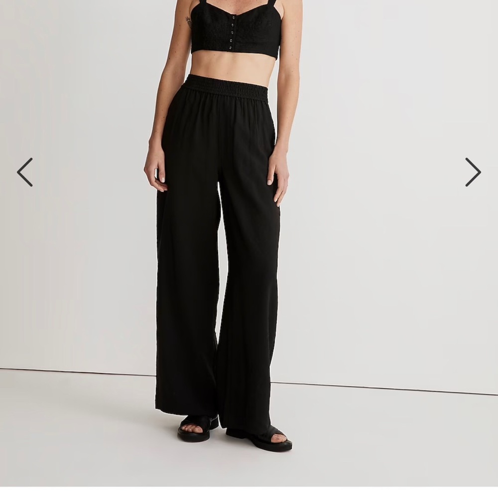 Madewell The Tall Carley Wide-Leg Pant in Softdrape size LT